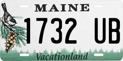 ME license plate 1732UB