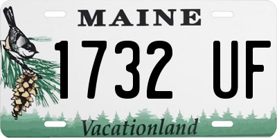 ME license plate 1732UF