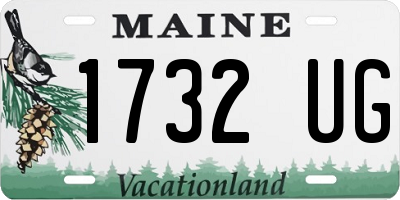 ME license plate 1732UG