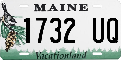 ME license plate 1732UQ