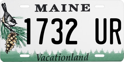 ME license plate 1732UR