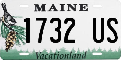 ME license plate 1732US