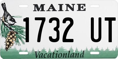 ME license plate 1732UT