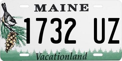 ME license plate 1732UZ