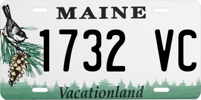 ME license plate 1732VC
