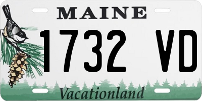 ME license plate 1732VD