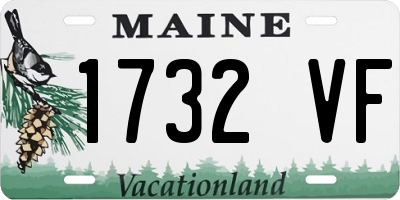 ME license plate 1732VF