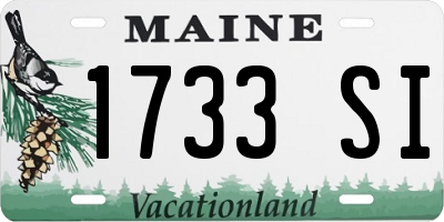 ME license plate 1733SI