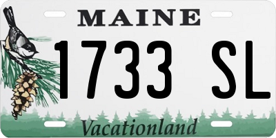 ME license plate 1733SL
