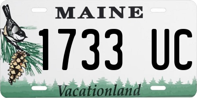 ME license plate 1733UC