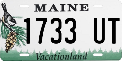 ME license plate 1733UT