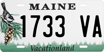 ME license plate 1733VA