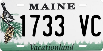 ME license plate 1733VC