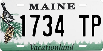 ME license plate 1734TP