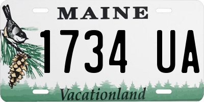 ME license plate 1734UA