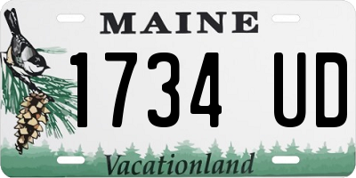 ME license plate 1734UD