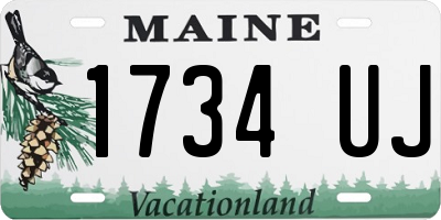 ME license plate 1734UJ