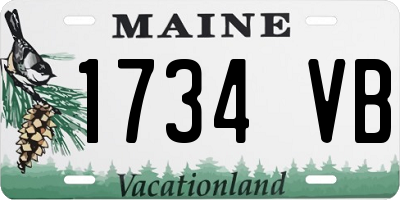 ME license plate 1734VB
