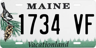 ME license plate 1734VF