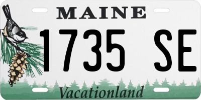 ME license plate 1735SE