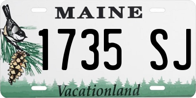 ME license plate 1735SJ