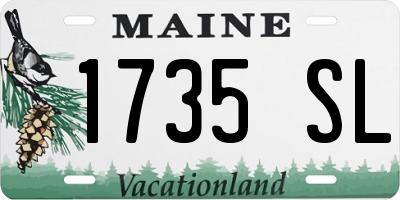 ME license plate 1735SL