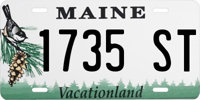 ME license plate 1735ST