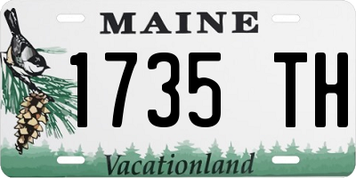 ME license plate 1735TH