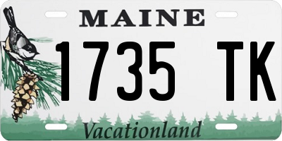 ME license plate 1735TK