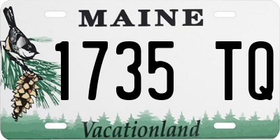 ME license plate 1735TQ