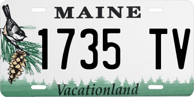 ME license plate 1735TV