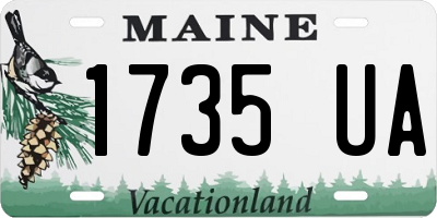 ME license plate 1735UA