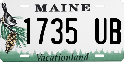 ME license plate 1735UB