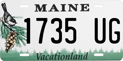 ME license plate 1735UG
