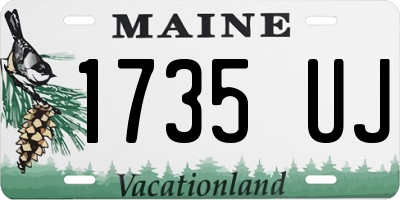 ME license plate 1735UJ