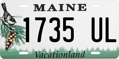 ME license plate 1735UL