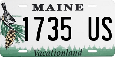 ME license plate 1735US