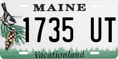 ME license plate 1735UT