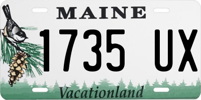 ME license plate 1735UX