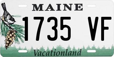 ME license plate 1735VF