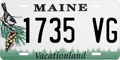 ME license plate 1735VG