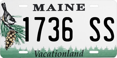 ME license plate 1736SS