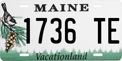 ME license plate 1736TE