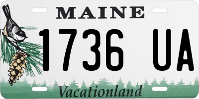 ME license plate 1736UA