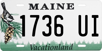 ME license plate 1736UI