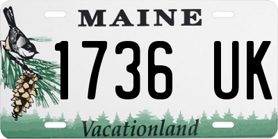 ME license plate 1736UK