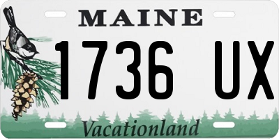 ME license plate 1736UX