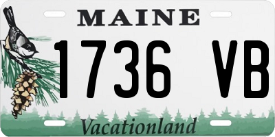 ME license plate 1736VB