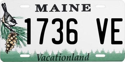 ME license plate 1736VE