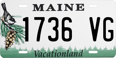 ME license plate 1736VG